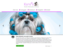 Tablet Screenshot of karos-salon.de